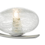 Leighton Wall Light Satin Chrome & Sugar Cane Glass<br>Satin Chrome