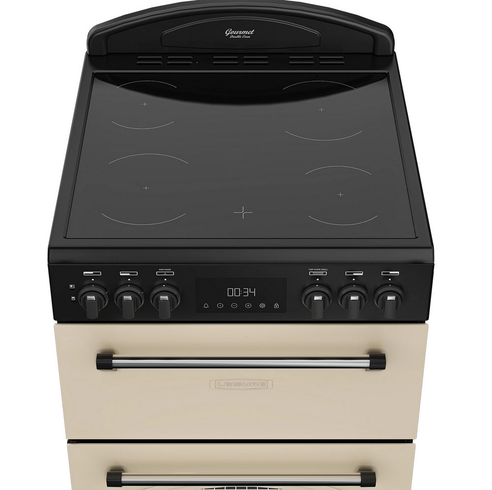 Leisure CLB60ECC 60cm Double Oven Electric Cooker - Cream