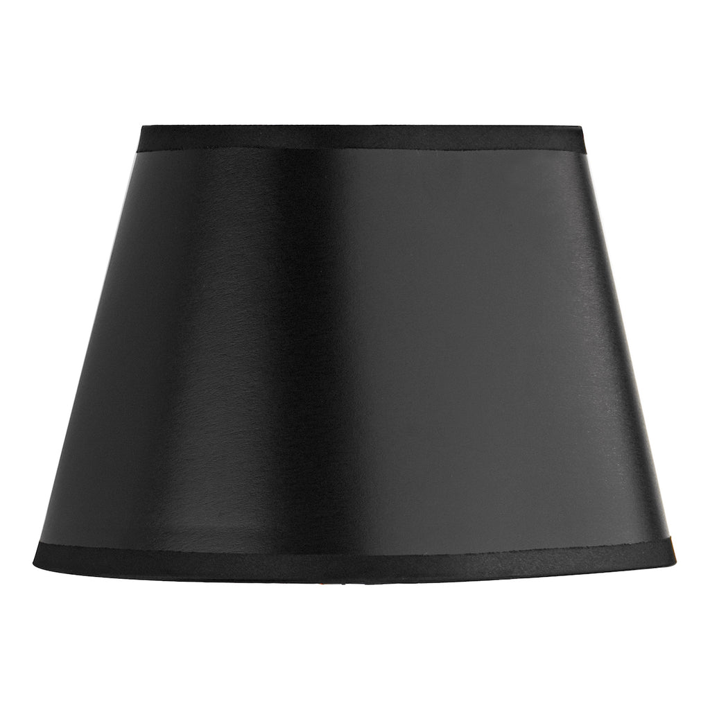 Lexington Black Faux Silk Oval Shade 20cm<br>Black