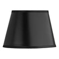 Lexington Black Faux Silk Oval Shade 20cm<br>Black
