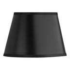 Lexington Black Faux Silk Oval Shade 20cm<br>Black