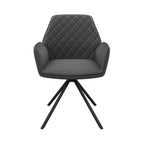 Lina Swivel Dining Chair Grey - Pair