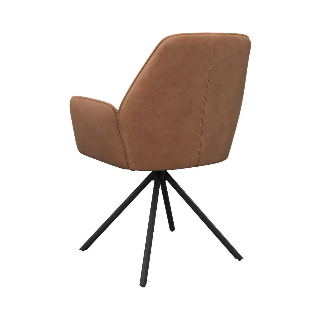 Lina Swivel Dining Chair Tan - Pair