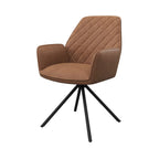 Lina Swivel Dining Chair Tan - Pair