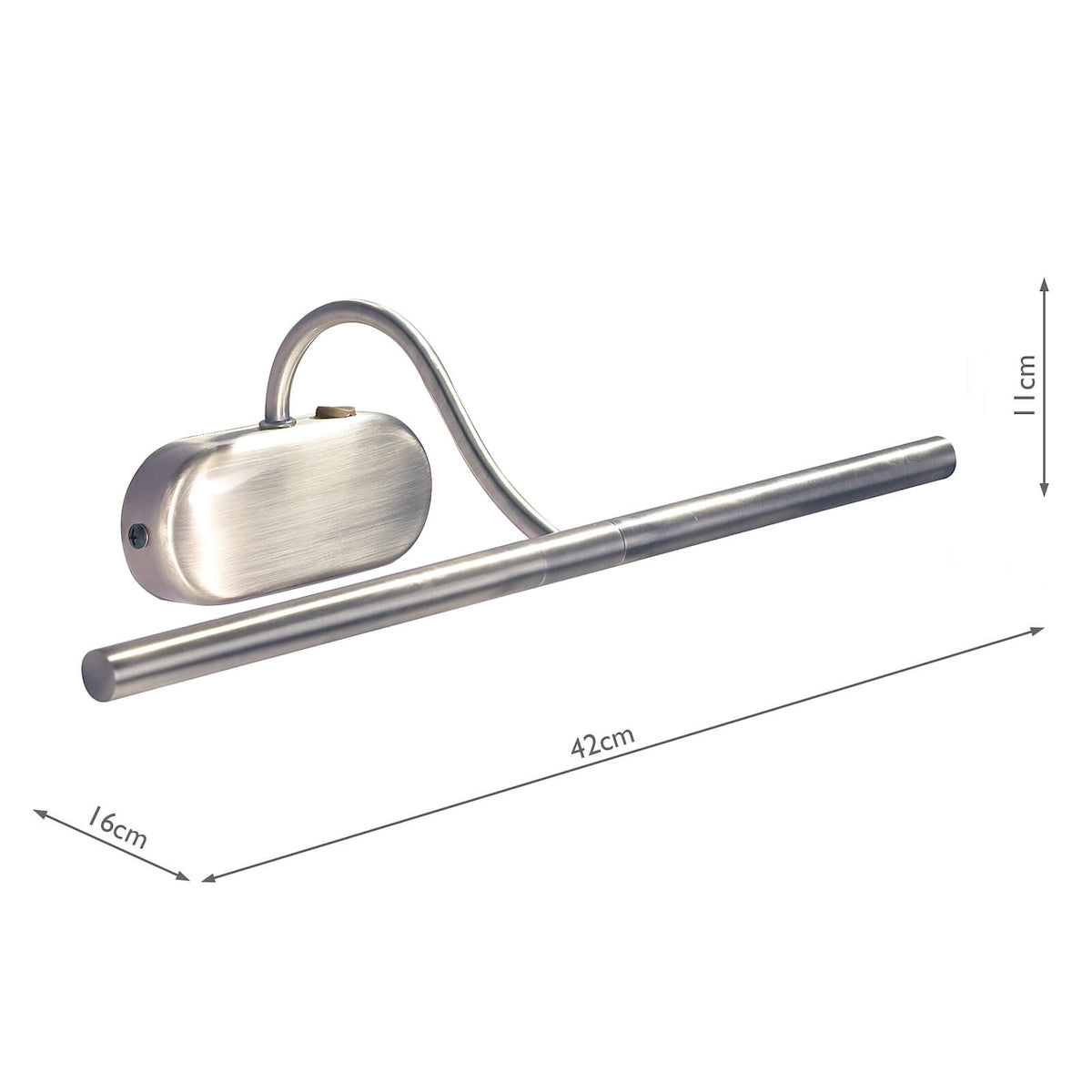 Litho Picture Light Satin Chrome<br>Satin Chrome
