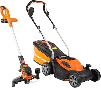 Yard Force 40v Cordless Lawnmower & Grass Trimmer Twin Pack With 1 x 40v Battery