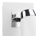 Loft Single Wall Spotlight Matt White Polished Chrome<br>Matt White