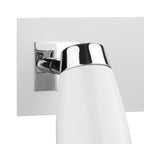 Loft 2 Light Wall Spotlight Matt White Polished Chrome<br>Matt White