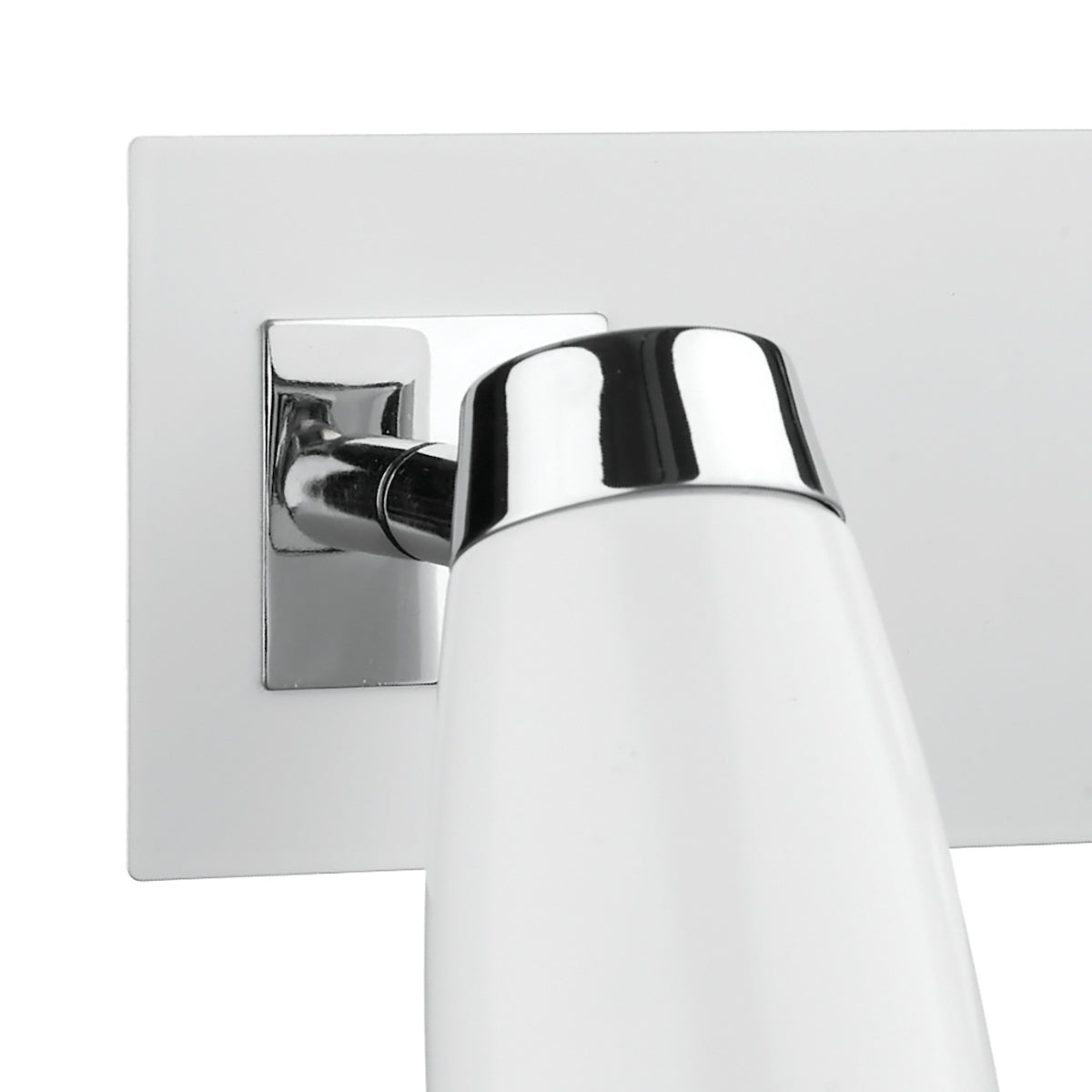 Loft 2 Light Wall Spotlight Matt White Polished Chrome<br>Matt White