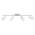 Loft 4 Light Bar Spotlight Matt White Polished Chrome<br>Matt White