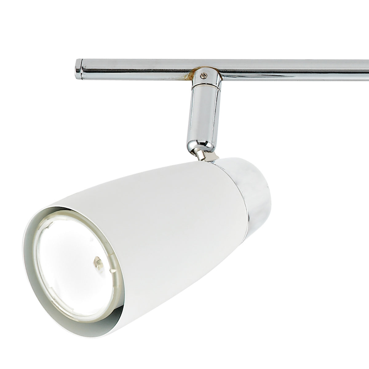 Loft 4 Light Bar Spotlight Matt White Polished Chrome<br>Matt White