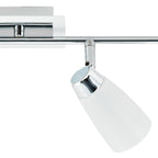 Loft 4 Light Bar Spotlight Matt White Polished Chrome<br>Matt White