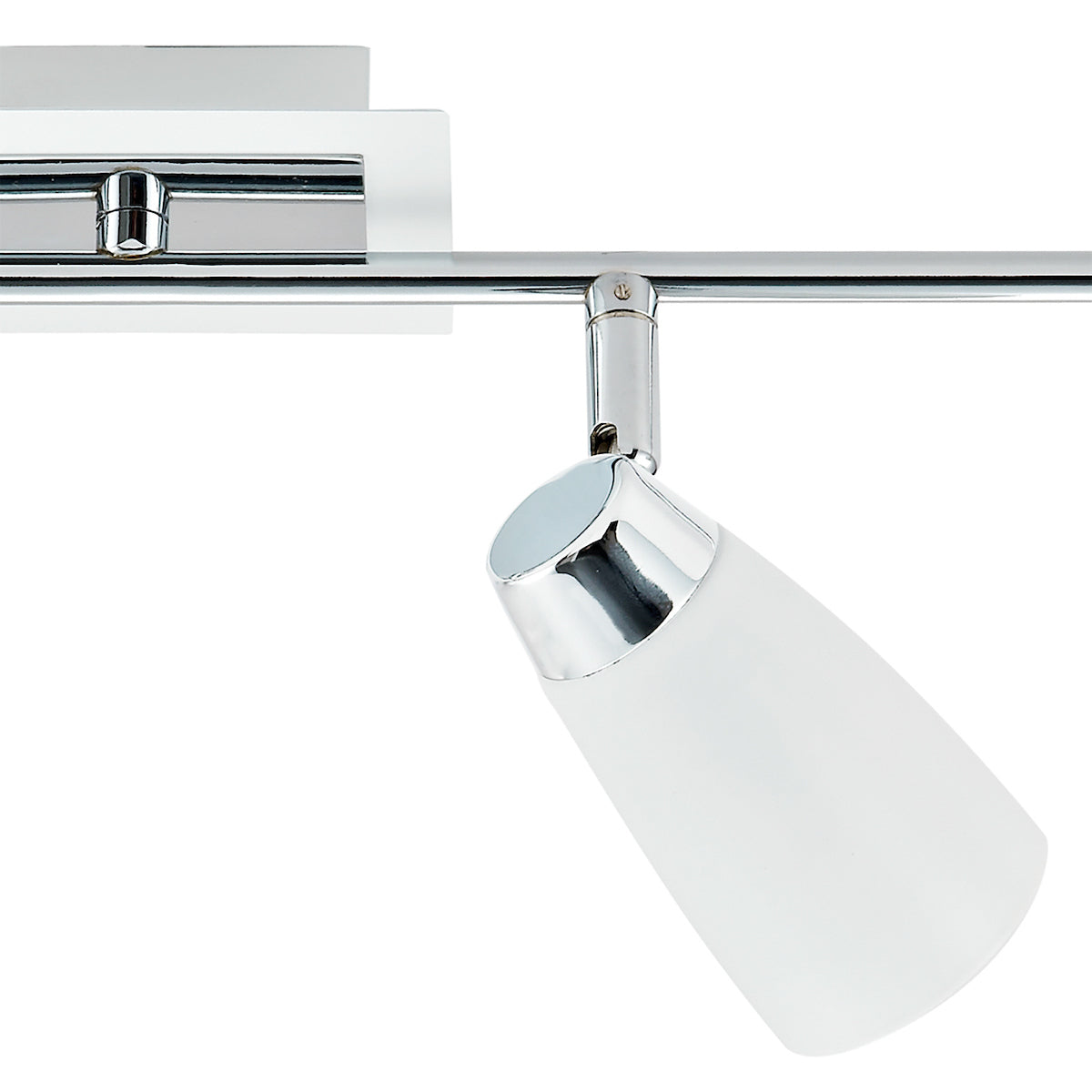 Loft 4 Light Bar Spotlight Matt White Polished Chrome<br>Matt White