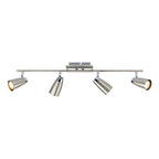 Loft 4 Light Bar Spotlight Satin & Polished Chrome<br>Satin Chrome