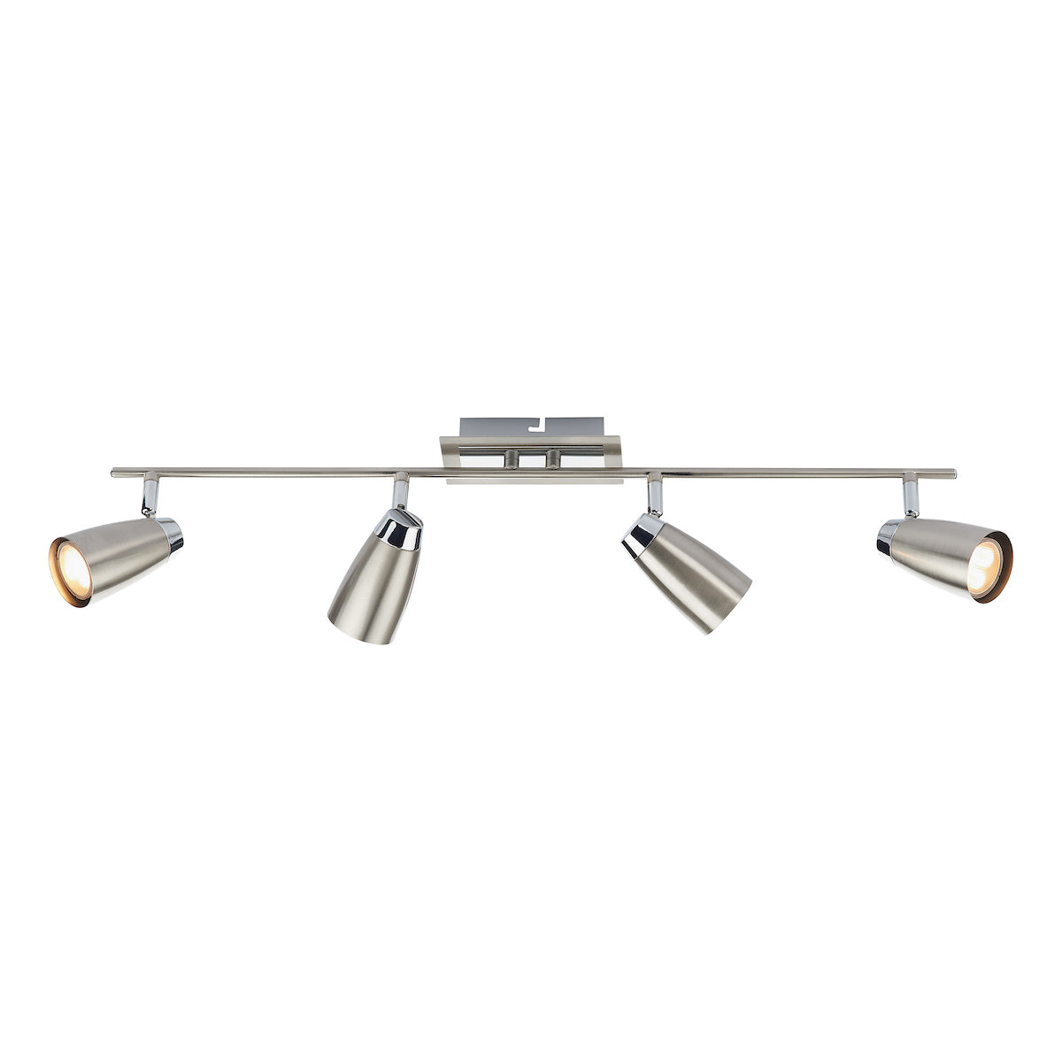Loft 4 Light Bar Spotlight Satin & Polished Chrome<br>Satin Chrome