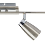 Loft 4 Light Bar Spotlight Satin & Polished Chrome<br>Satin Chrome
