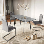 Verdi Matte Ceramic Extending Dining Table - 120-180cm