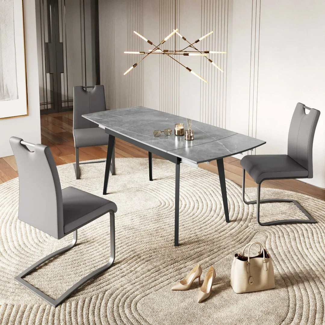 Verdi Matte Ceramic Extending Dining Table - 120-180cm