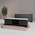 Roberto Gloss Light Grey Ceramic TV Unit