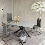 Brando fixed Matt ceramic Dining Table Grey - 160cm
