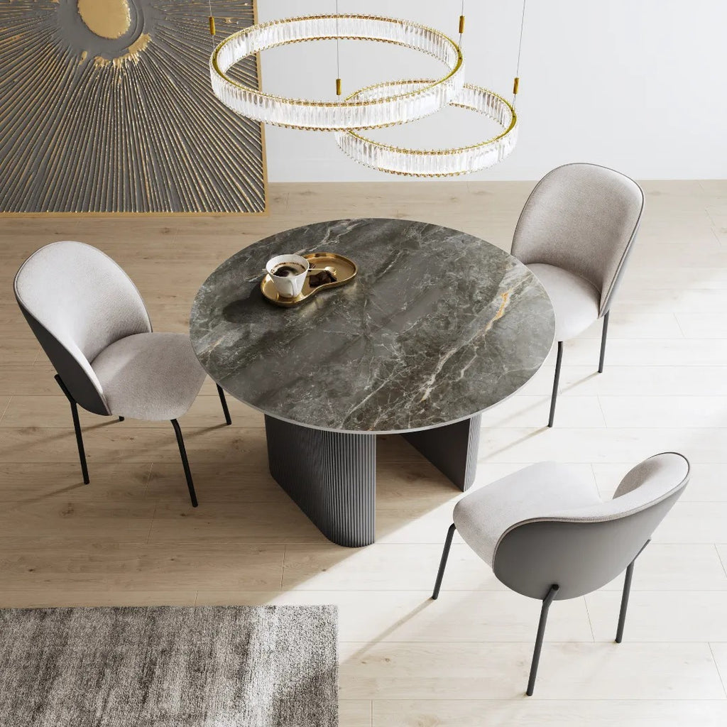 Cartier Dining Chair 2 Tone Grey - Pair