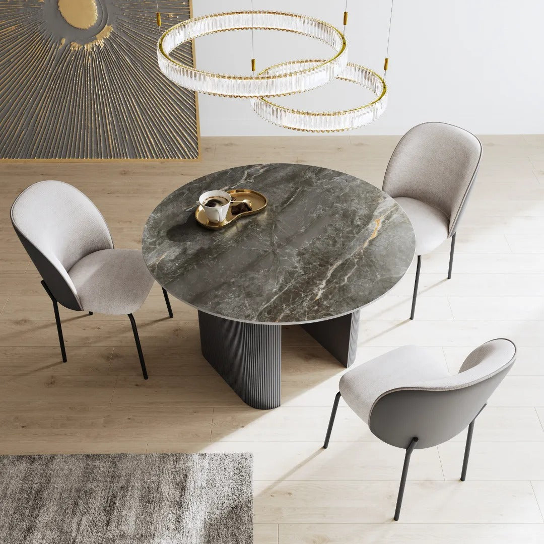 Cartier Dining Chair 2 Tone Grey - Pair