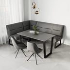 Cerutti Swivel Dining Chair Grey - Pair