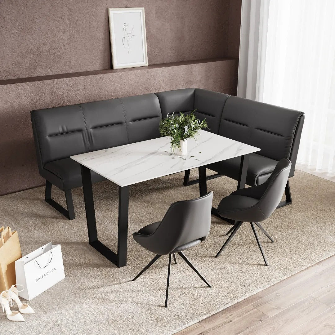 Cerutti Matte White Ceramic Dining Table - 140cm