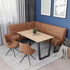 Cerutti Swivel Dining Chair Tan - Pair