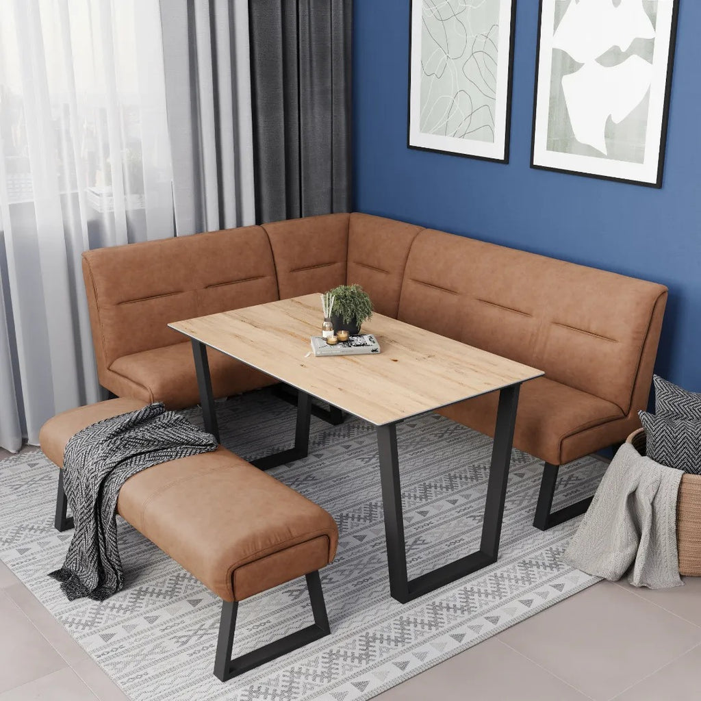 Cerutti Corner Bench Tan