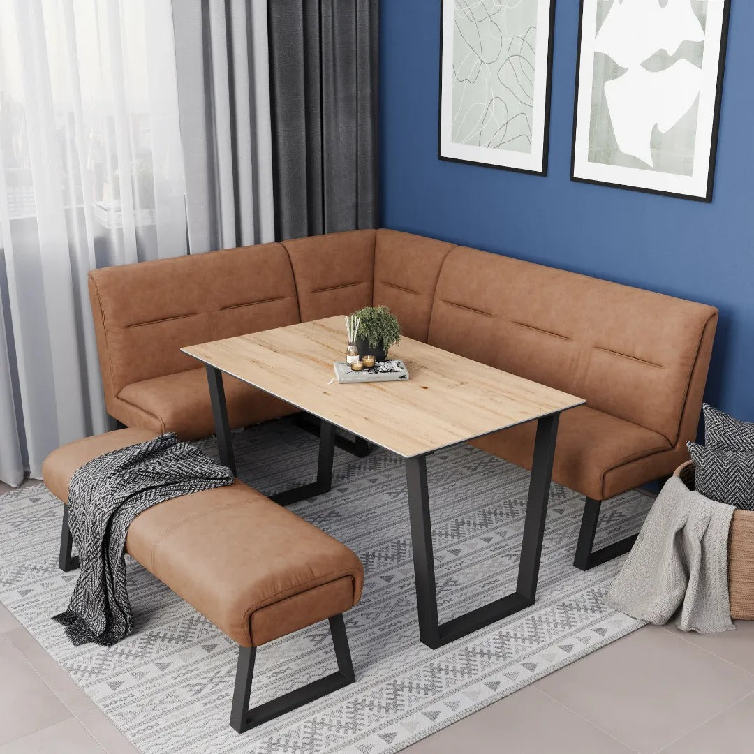 Cerutti Backless Bench Tan