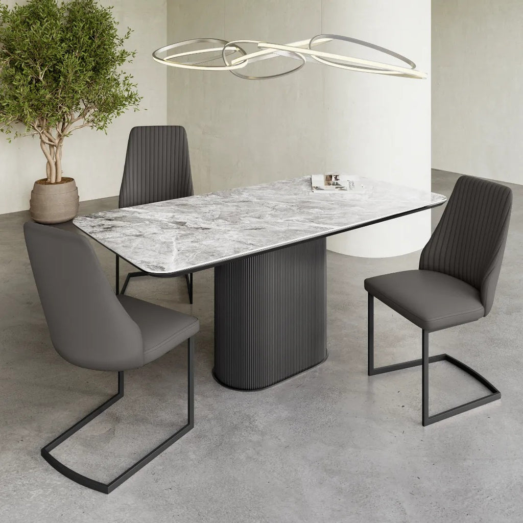 Roberto Dining Chair Dark Grey - Pair