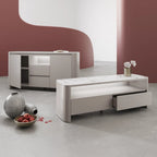 Milano Gloss White Ceramic Sideboard