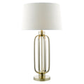 Lucie Table Lamp Satin Brass With Shade <br>Satin Brass