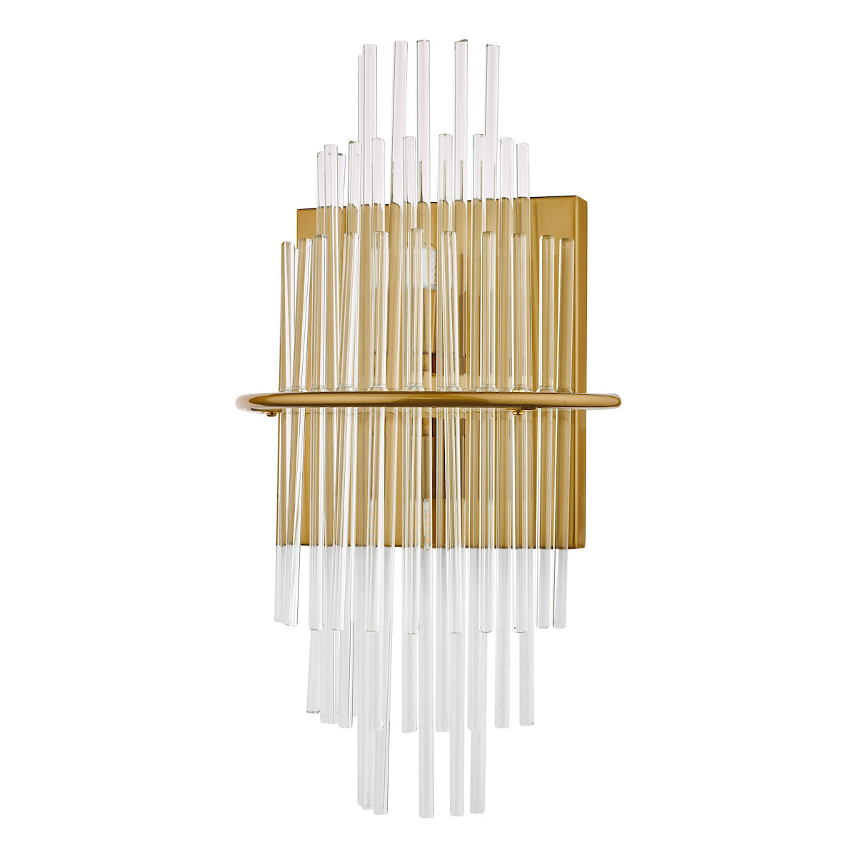 Lukas 2 Light Wall Light Antique Gold Glass<br>Antique Gold