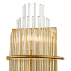 Lukas 2 Light Wall Light Antique Gold Glass<br>Antique Gold