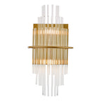 Lukas 2 Light Wall Light Antique Gold Glass<br>Antique Gold