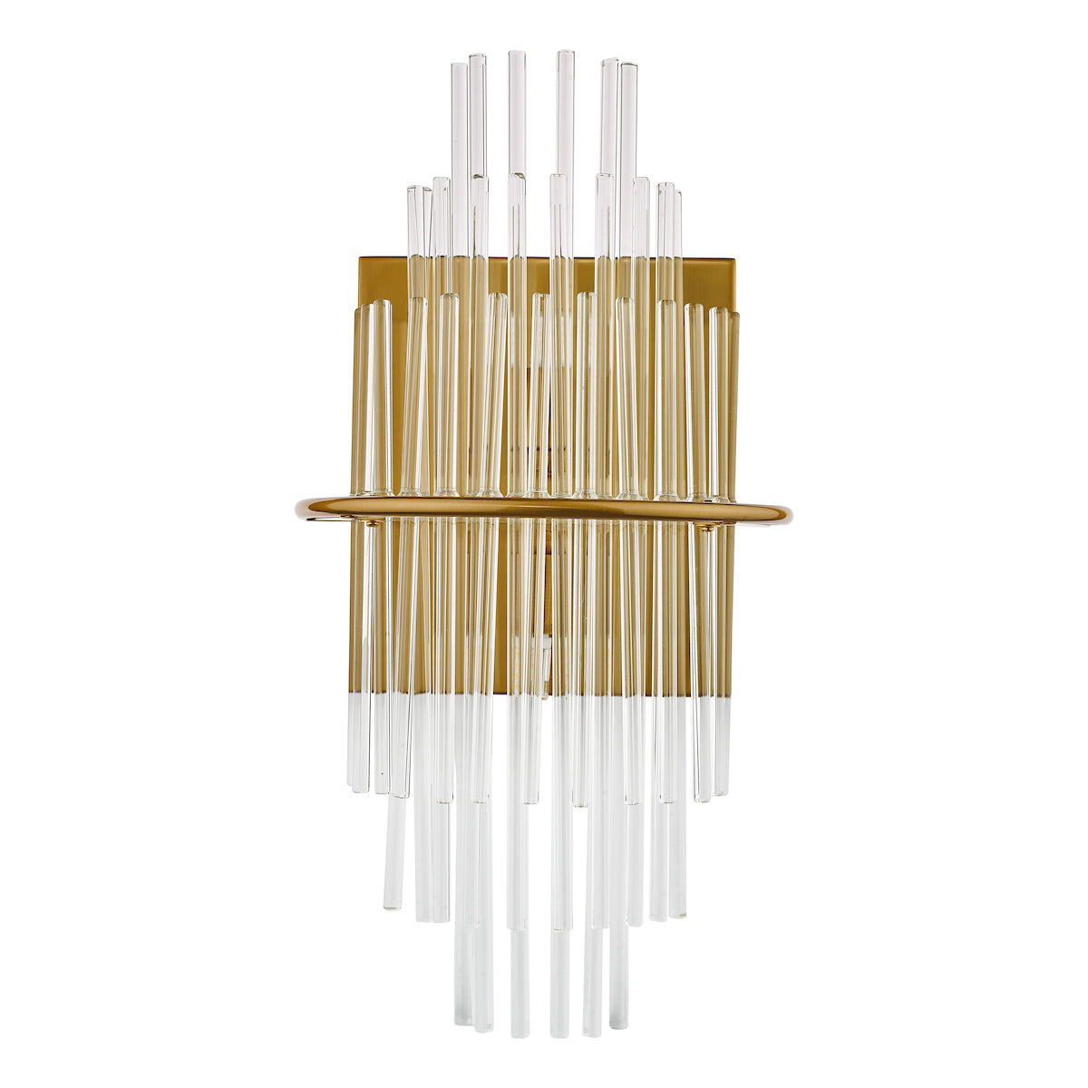 Lukas 2 Light Wall Light Antique Gold Glass<br>Antique Gold