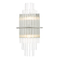 Lukas 2 Light Wall Light Polished Chrome Glass<br>Polished Chrome