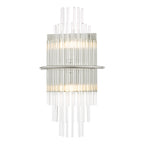 Lukas 2 Light Wall Light Polished Chrome Glass<br>Polished Chrome