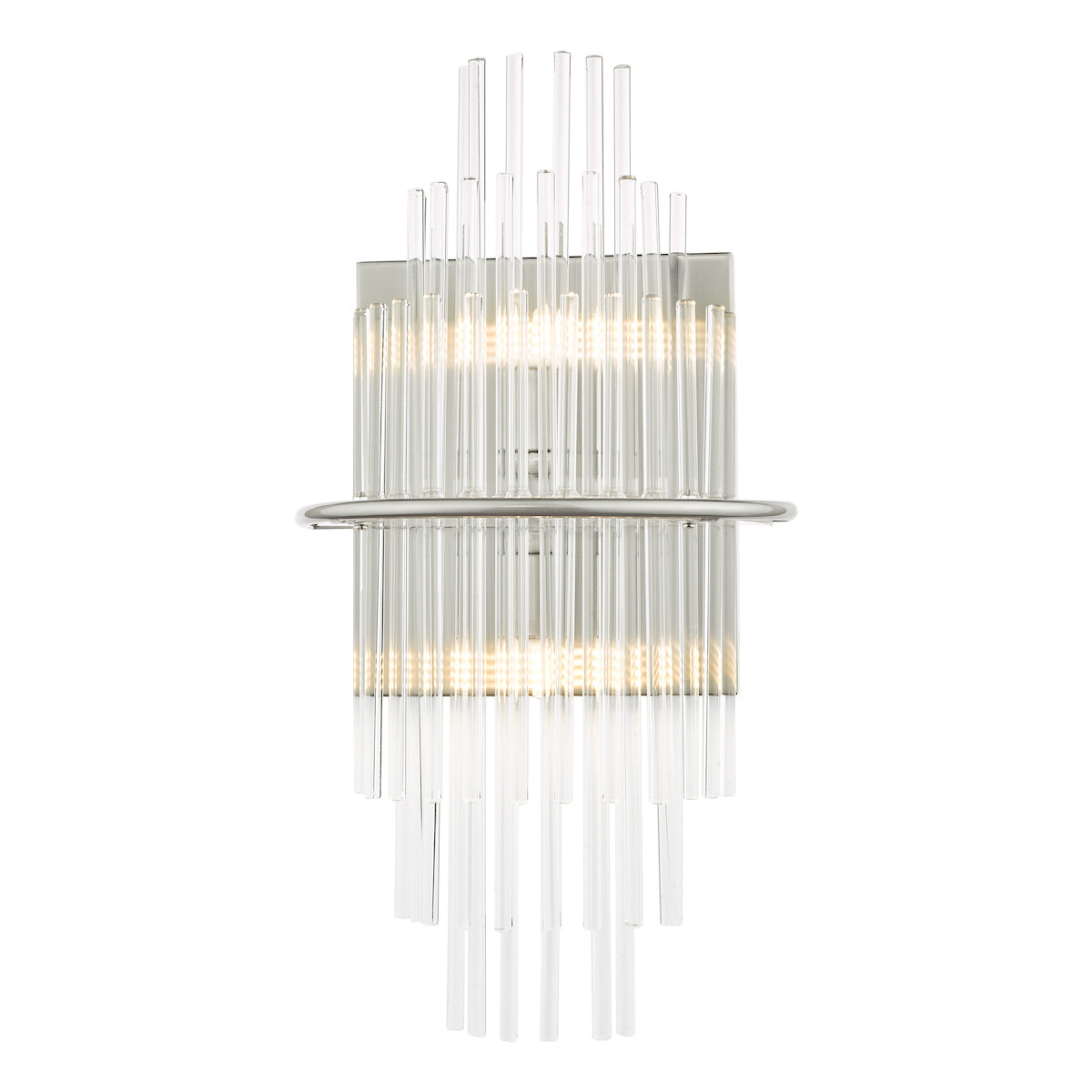 Lukas 2 Light Wall Light Polished Chrome Glass<br>Polished Chrome