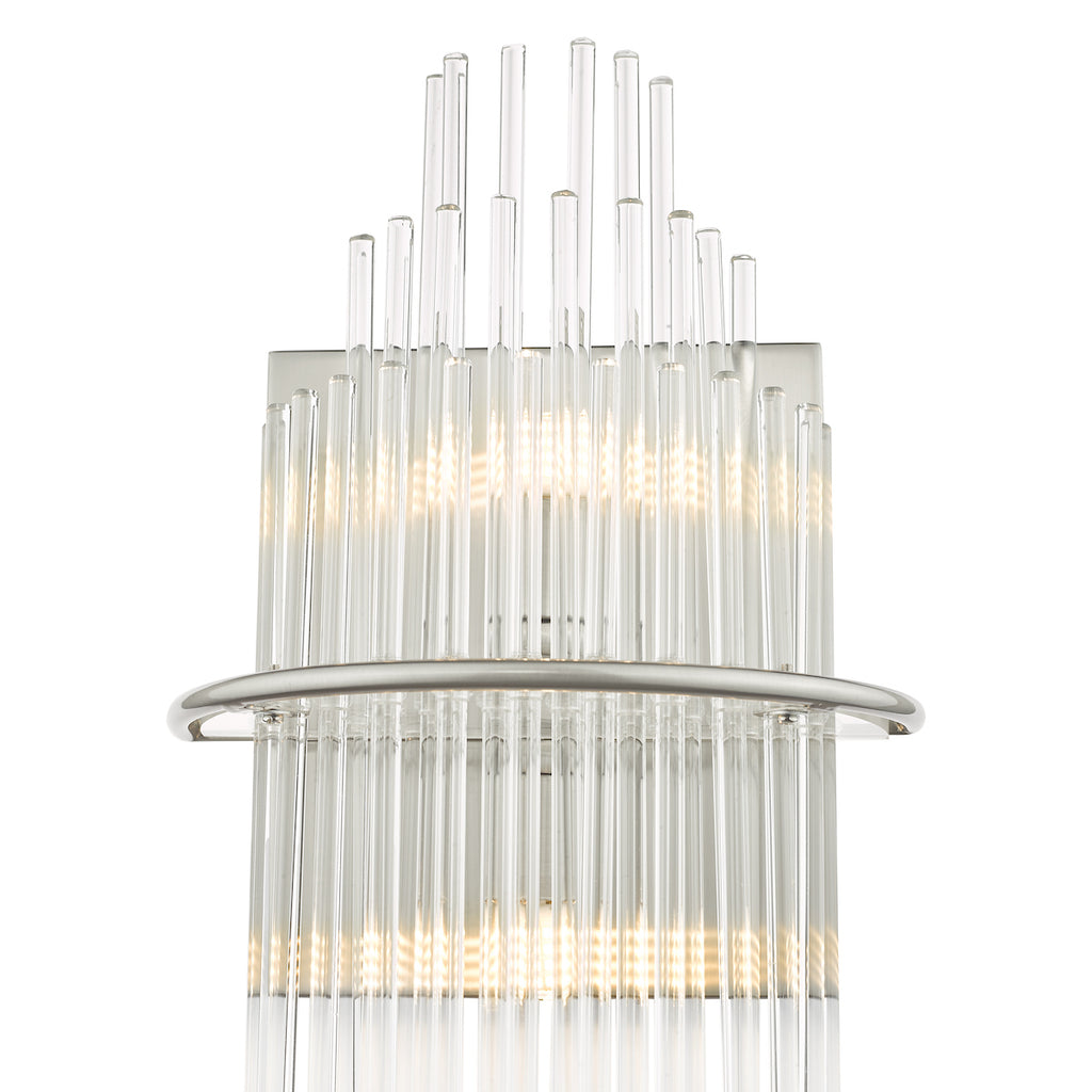 Lukas 2 Light Wall Light Polished Chrome Glass<br>Polished Chrome