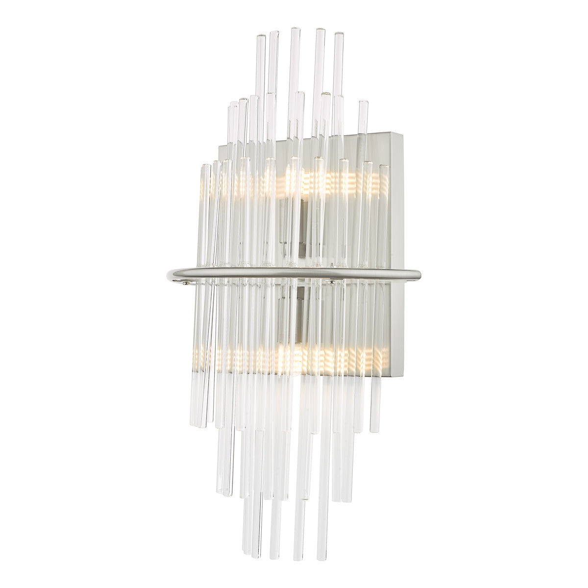 Lukas 2 Light Wall Light Polished Chrome Glass<br>Polished Chrome