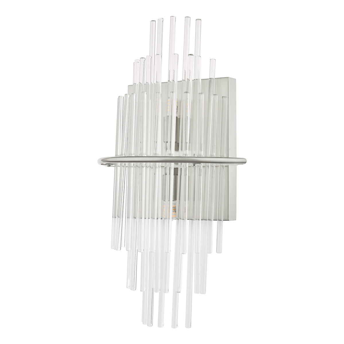 Lukas 2 Light Wall Light Polished Chrome Glass<br>Polished Chrome