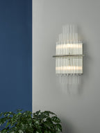 Lukas 2 Light Wall Light Polished Chrome Glass<br>Polished Chrome