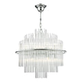 Lukas 13 Light Pendant Polished Chrome Glass<br>Polished Chrome