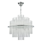 Lukas 13 Light Pendant Polished Chrome Glass<br>Polished Chrome
