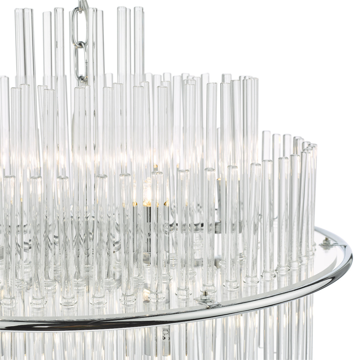 Lukas 13 Light Pendant Polished Chrome Glass<br>Polished Chrome