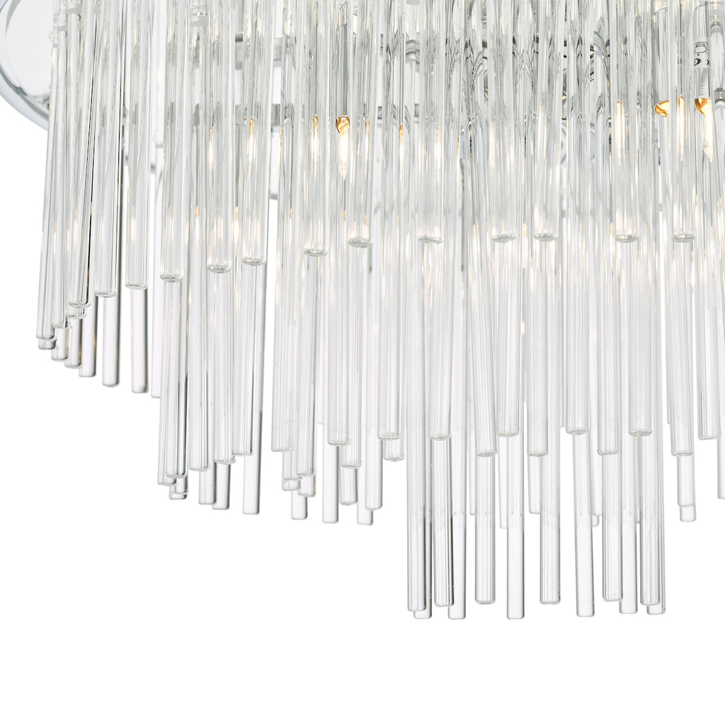 Lukas 13 Light Pendant Polished Chrome Glass<br>Polished Chrome