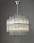 Lukas 13 Light Pendant Polished Chrome Glass<br>Polished Chrome